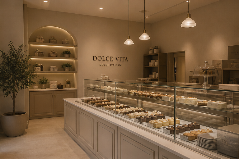 Pastry shop window